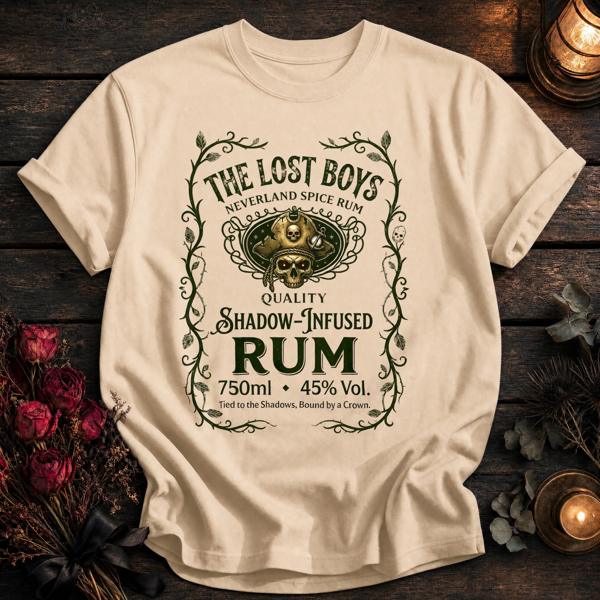 Lost Boys Shadow Infused Rum Label - Ivory