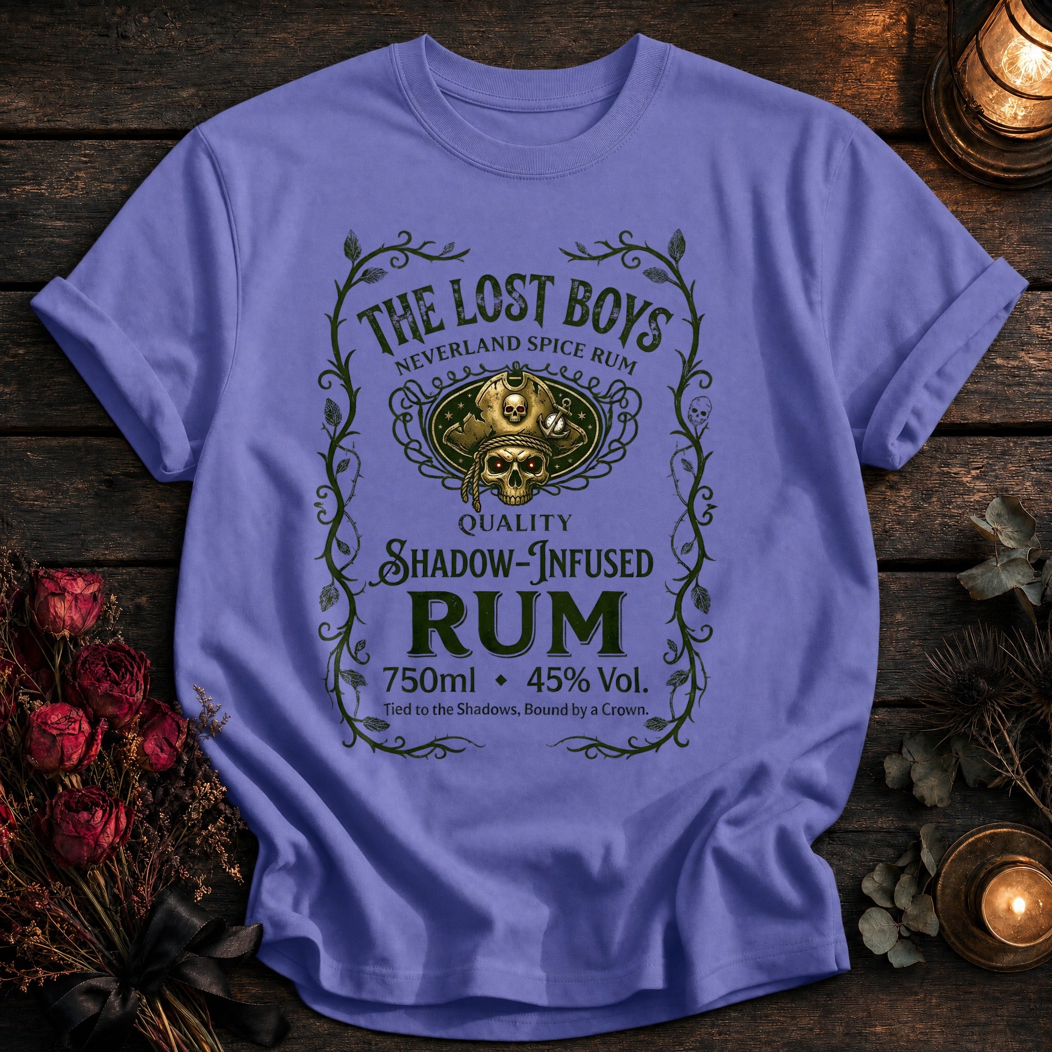 Lost Boys Shadow Infused Rum Label - Violet