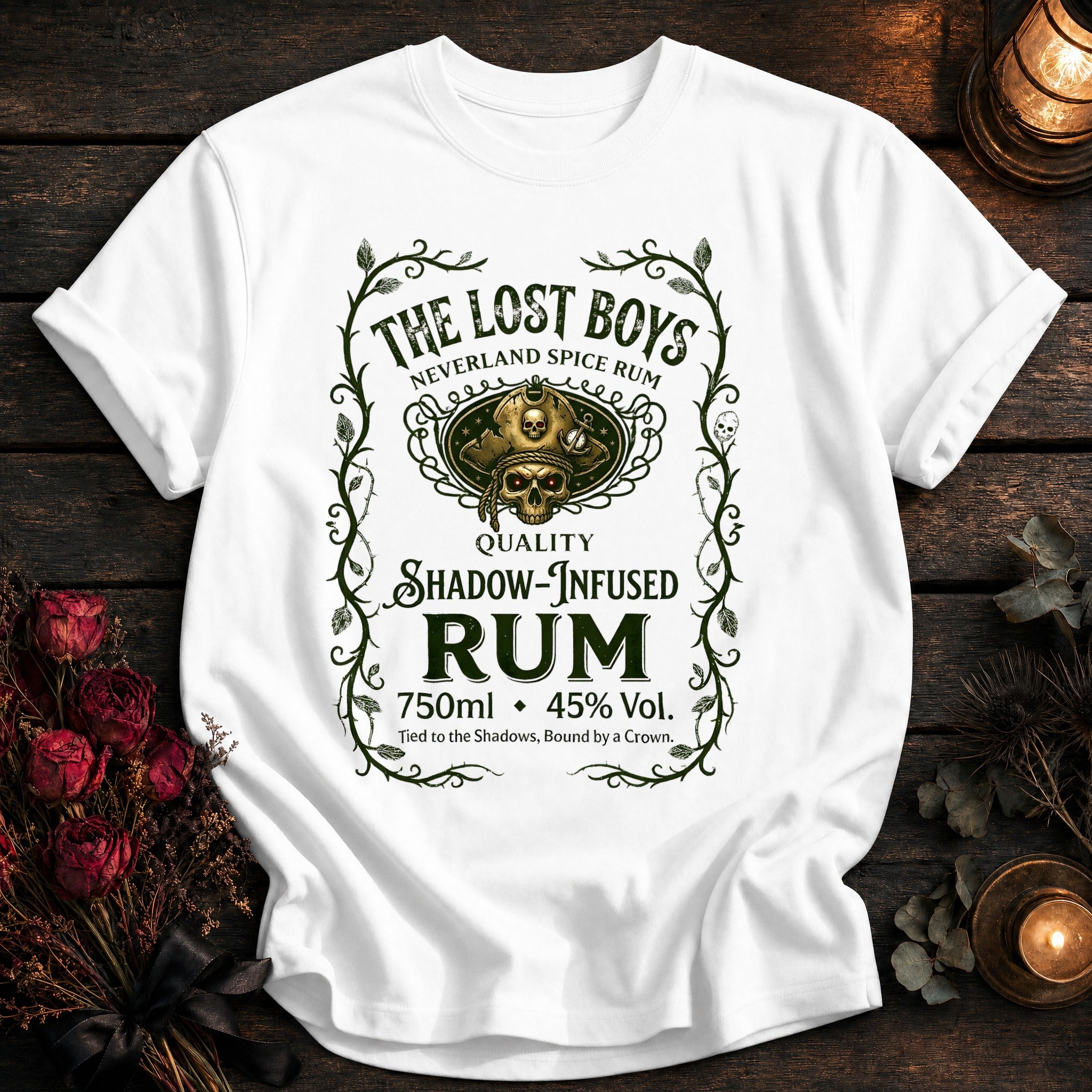 Lost Boys Shadow Infused Rum Label - White