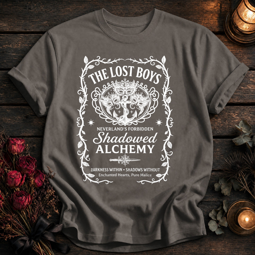 Lost Boys Shadowed Alchemy Label White - Grey