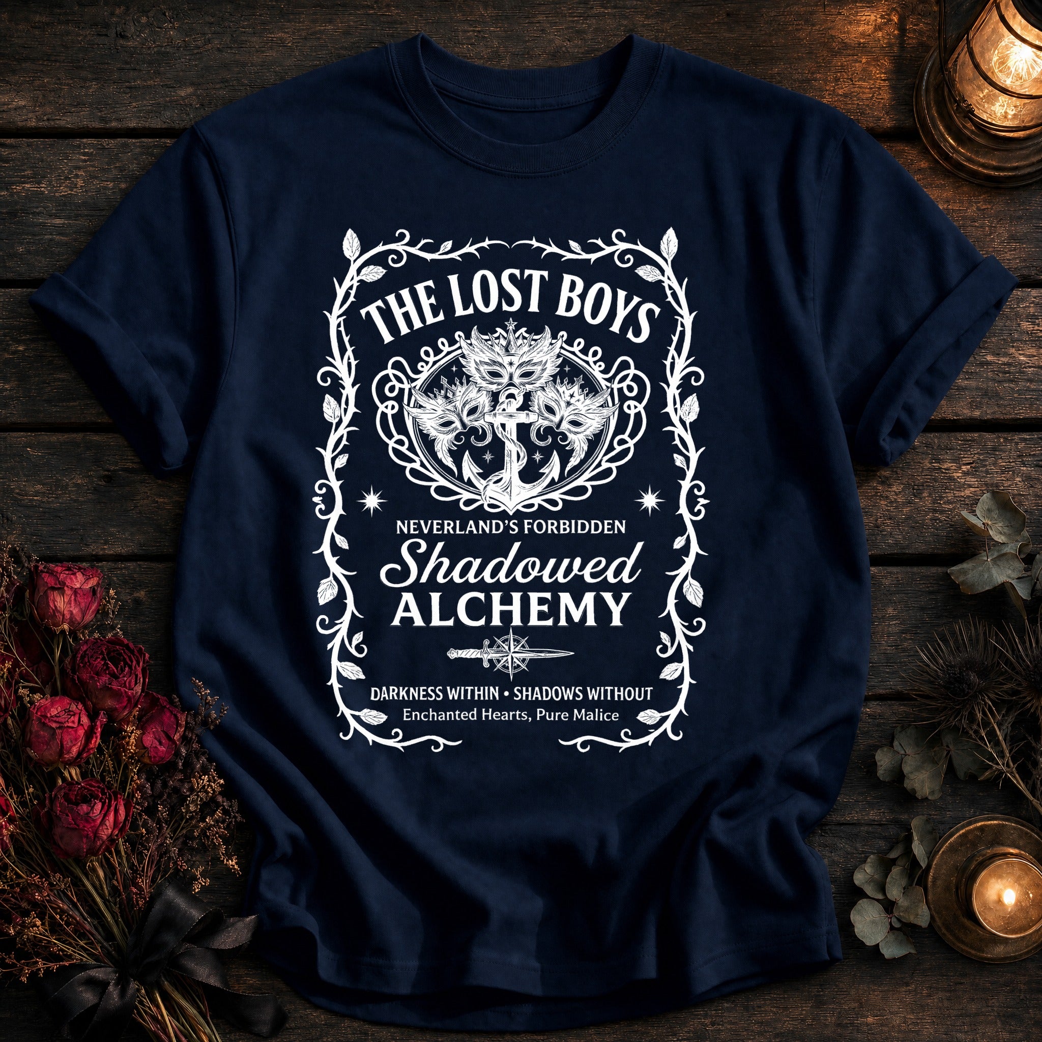 Lost Boys Shadowed Alchemy Label White - True Navy