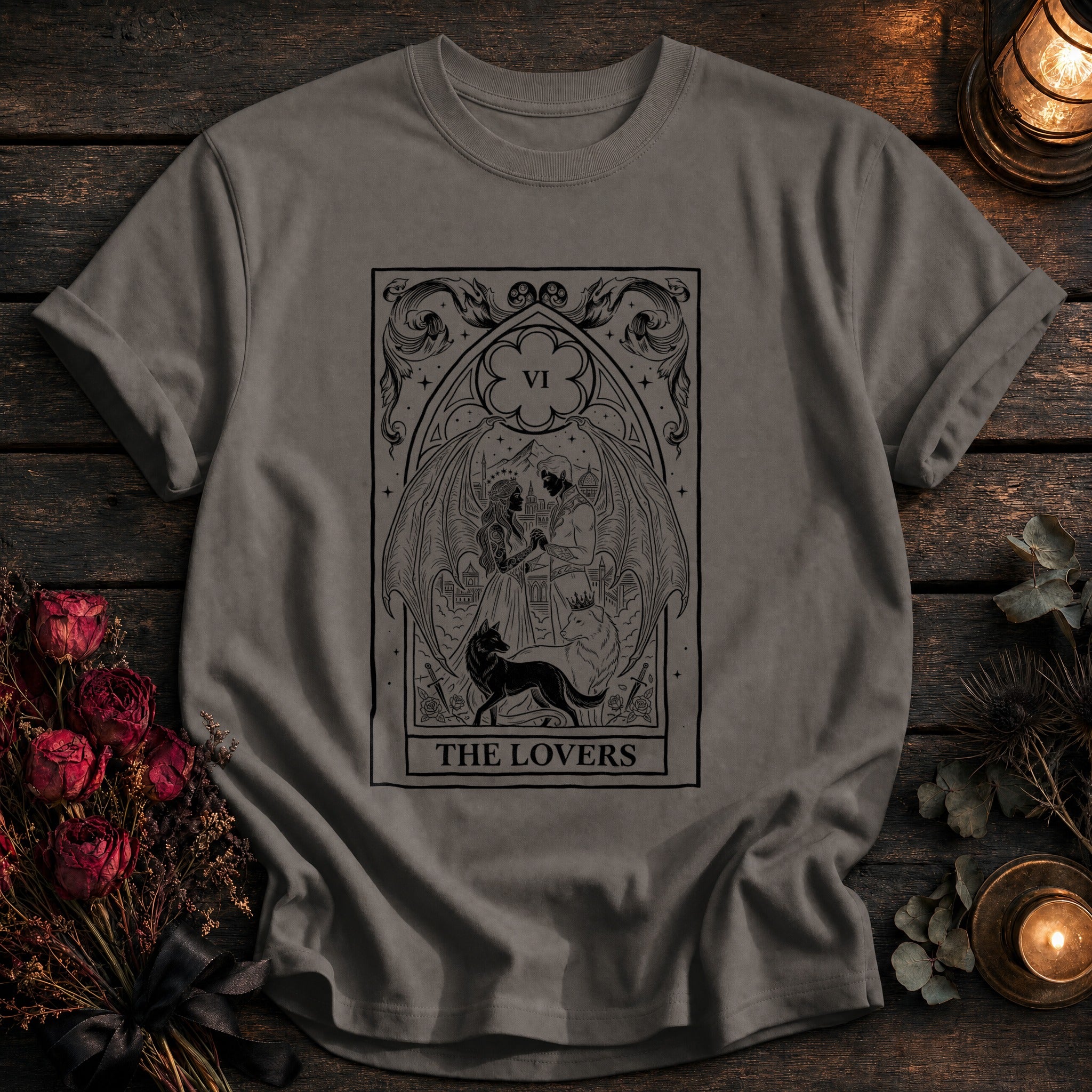 Lovers Tarot Black - Grey