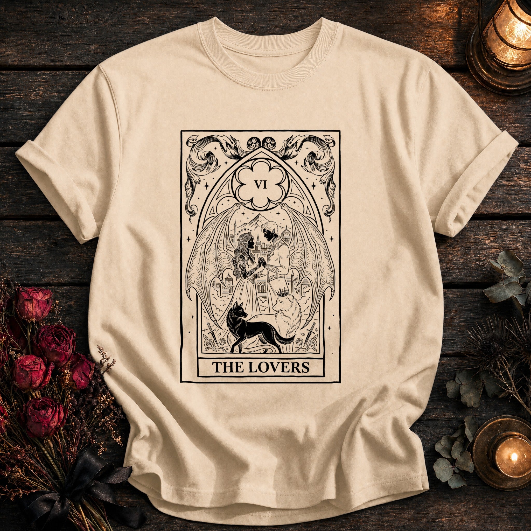 Lovers Tarot Black - Ivory
