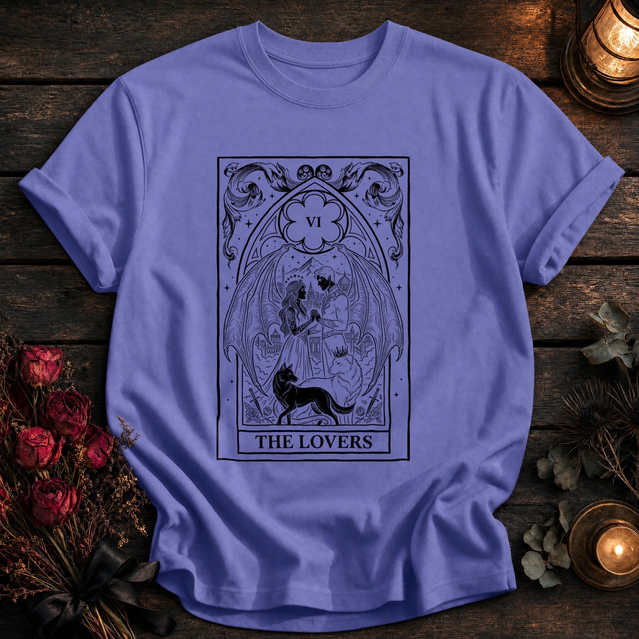 Lovers Tarot Black - Violet