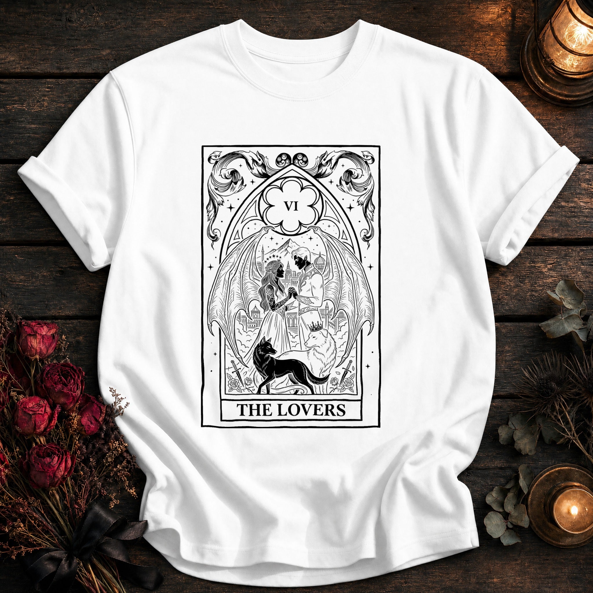 Lovers Tarot Black - White