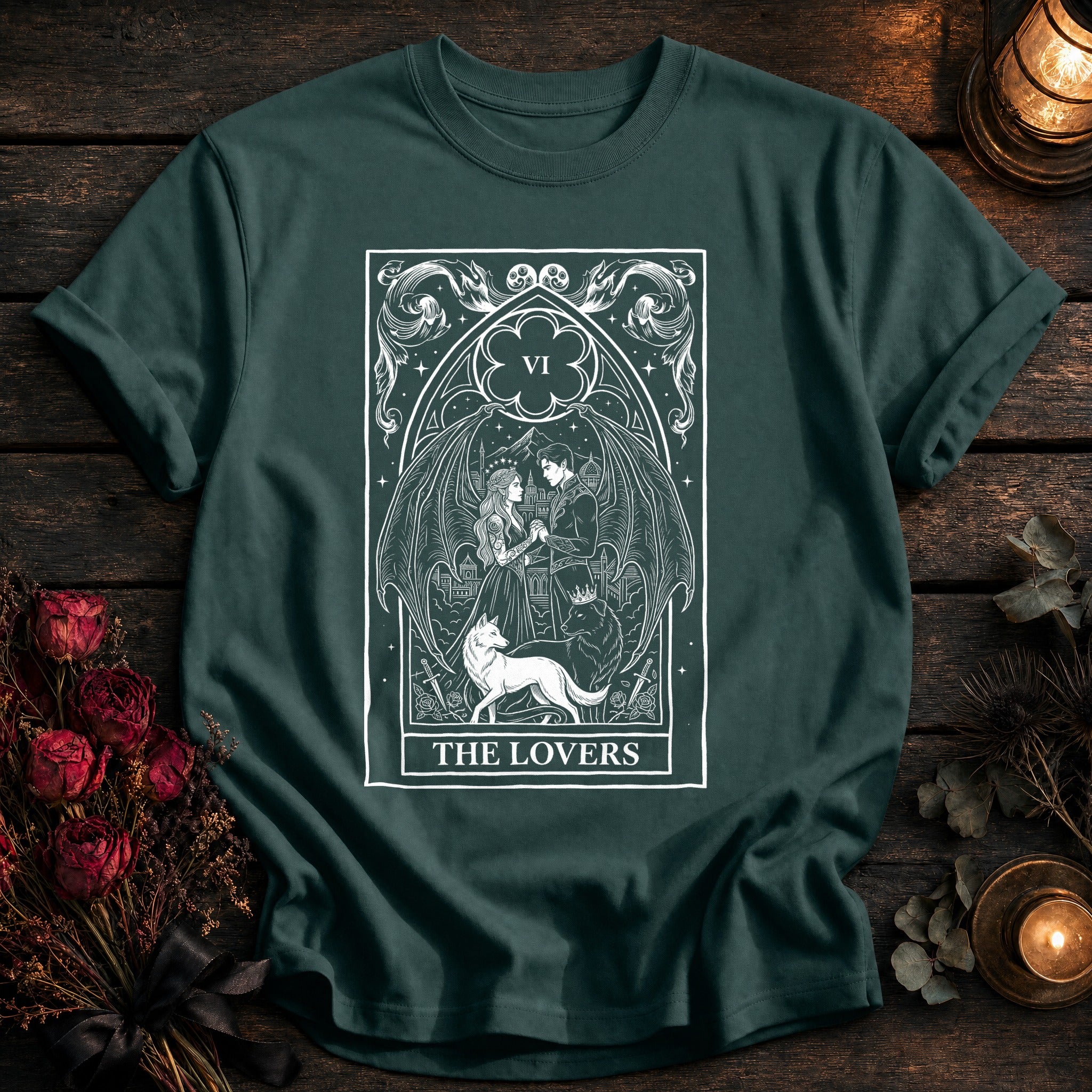 Lovers Tarot White - Blue Spruce