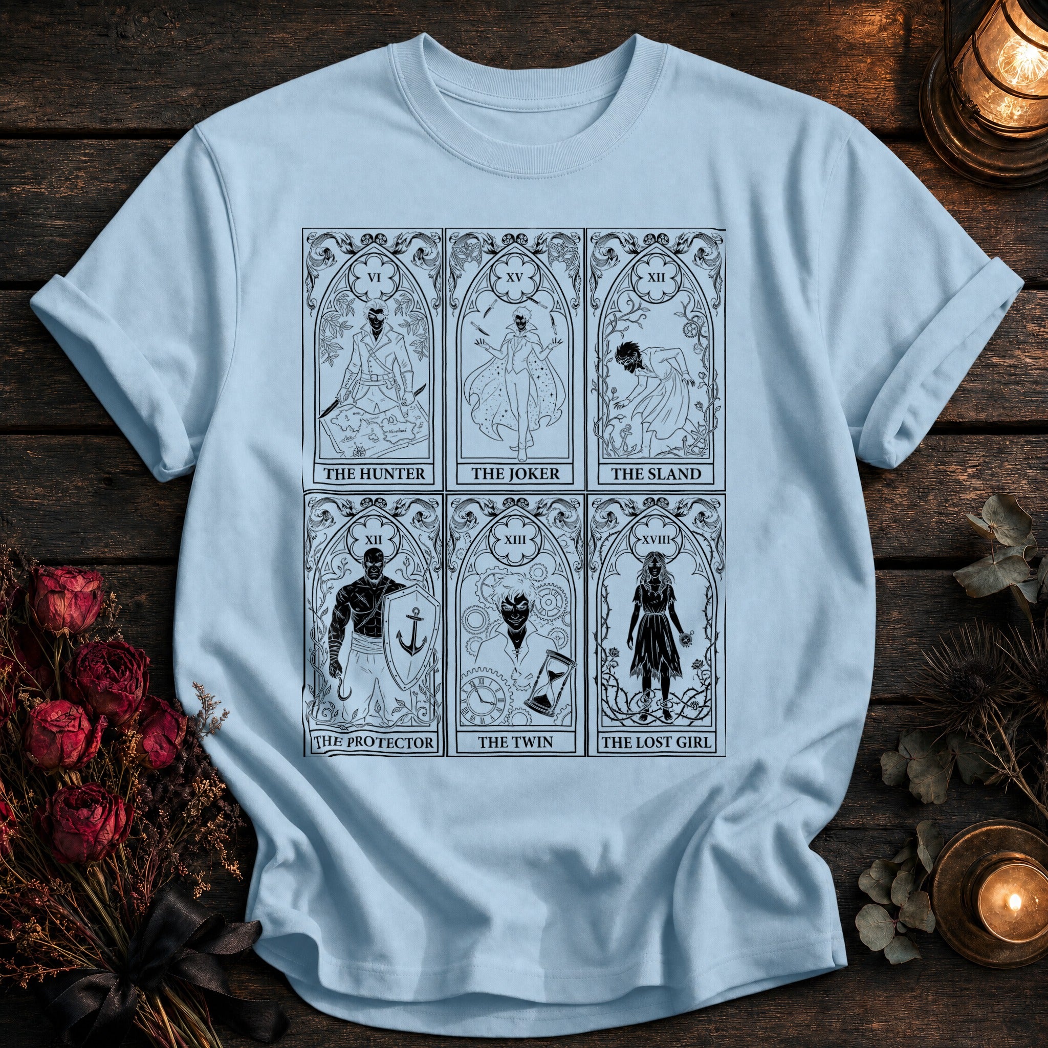 Neverland Tarot Grid Black - Chambray