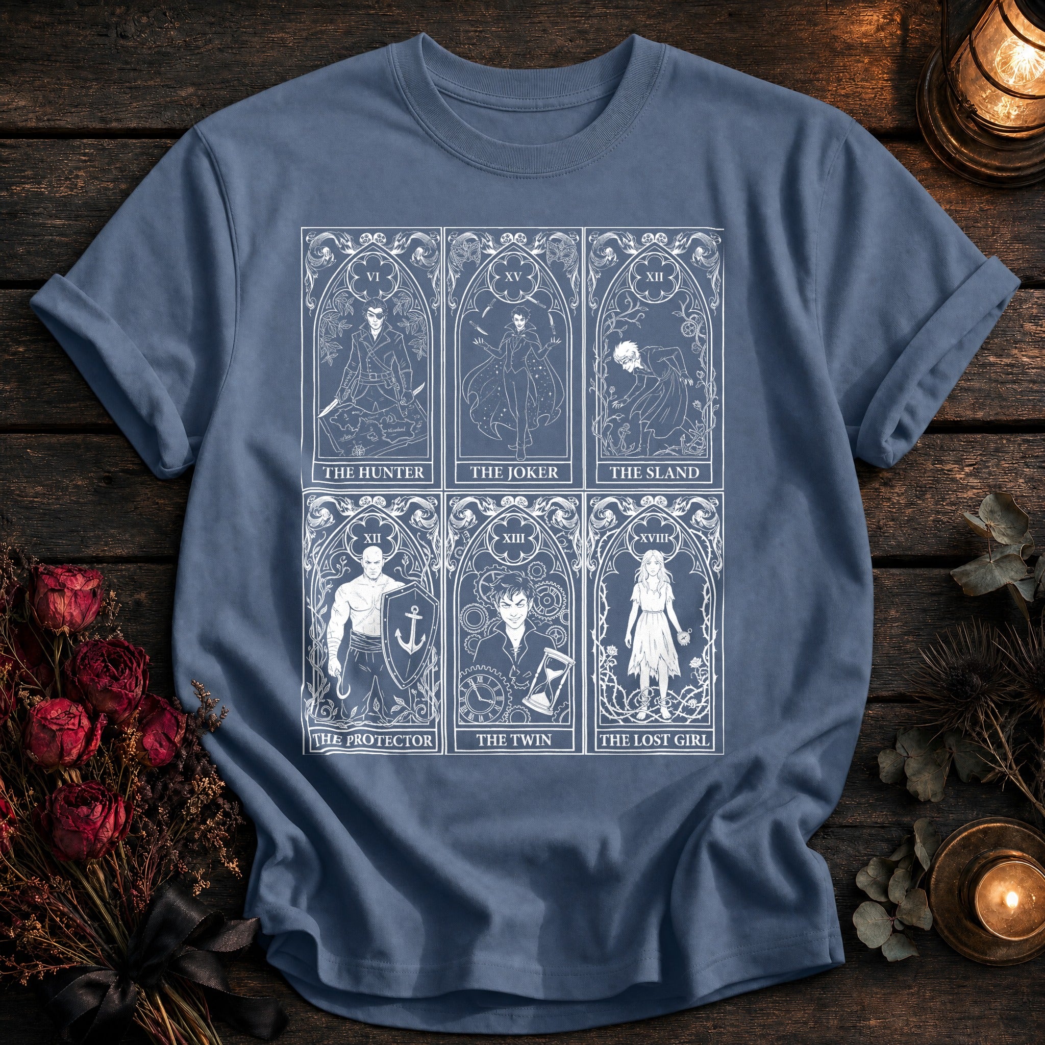 Neverland Tarot Grid White - Blue Jean