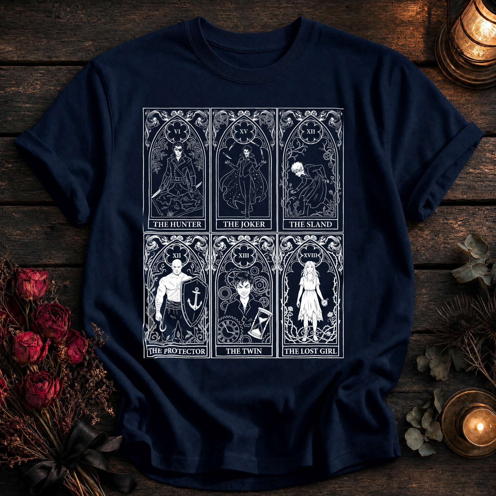 Neverland Tarot Grid White - True Navy