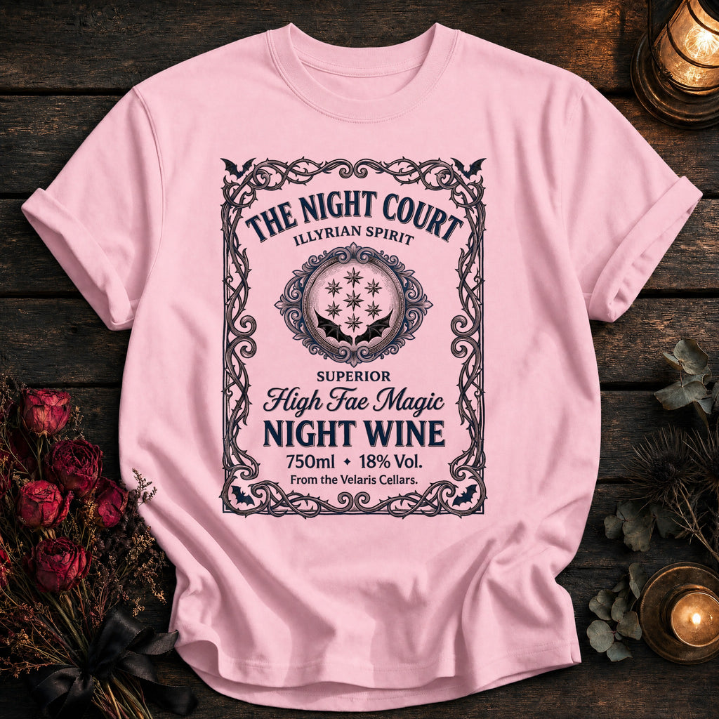 Night Court Wine Label Black - Blossom
