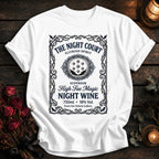 Night Court Wine Label Black - White