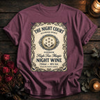Night Court Wine Label Coloured - Berry