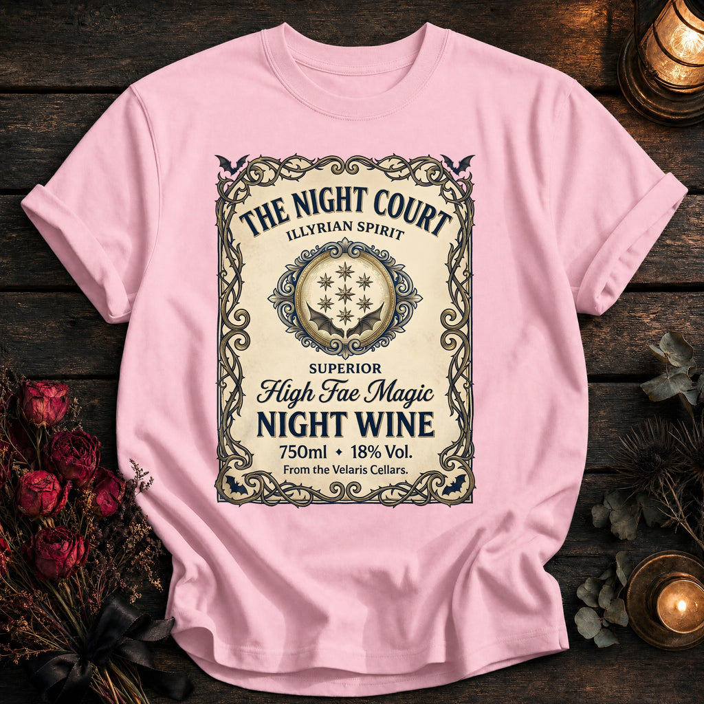 Night Court Wine Label Coloured - Blossom