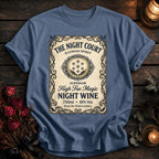 Night Court Wine Label Coloured - Blue Jean