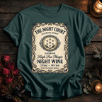 Night Court Wine Label Coloured - Blue Spruce