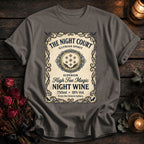 Night Court Wine Label Coloured - Grey
