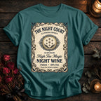 Night Court Wine Label Coloured - Seafoam