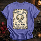 Night Court Wine Label Coloured - Violet