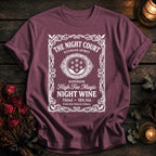 Night Court Wine Label White - Berry