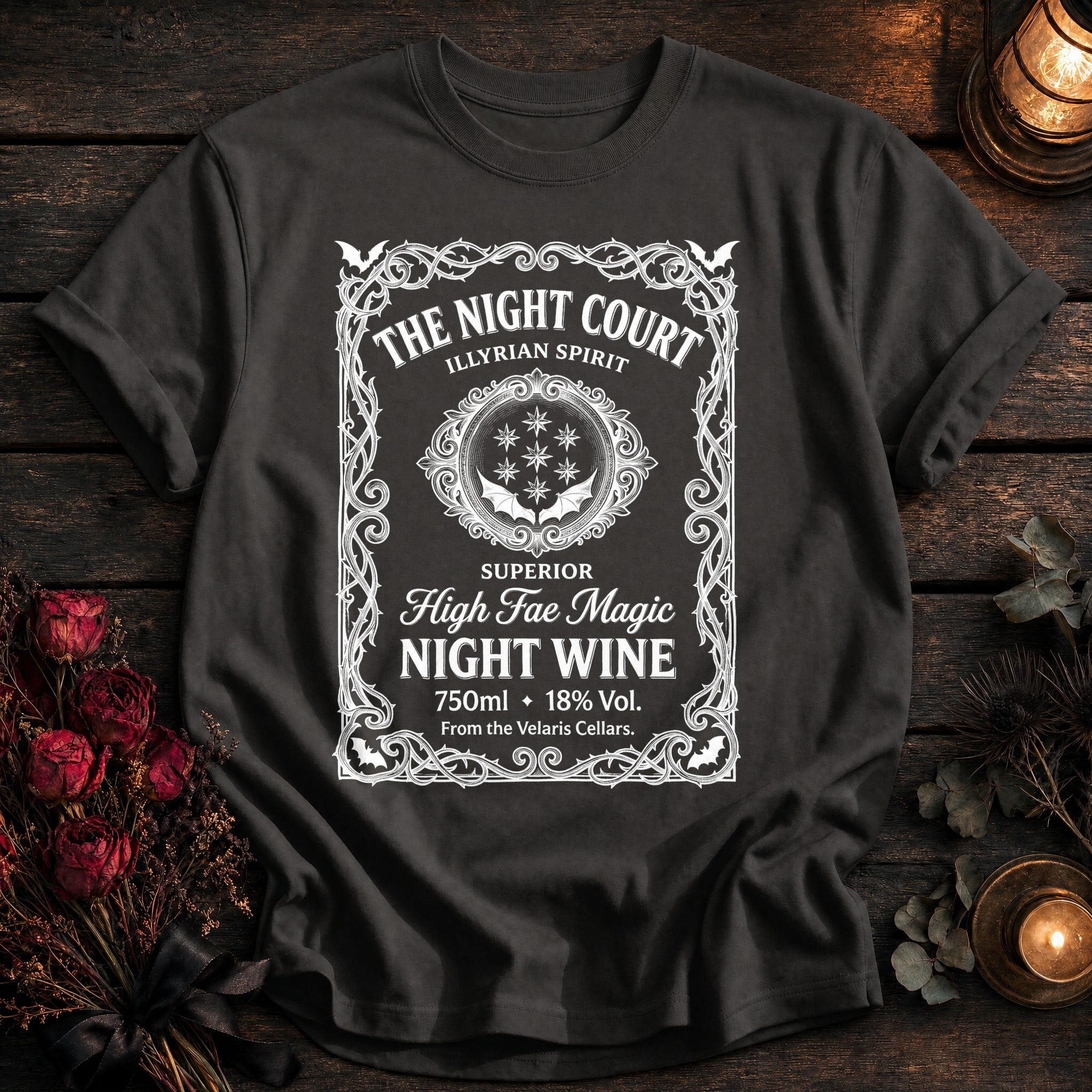 Night Court Wine Label White - Pepper