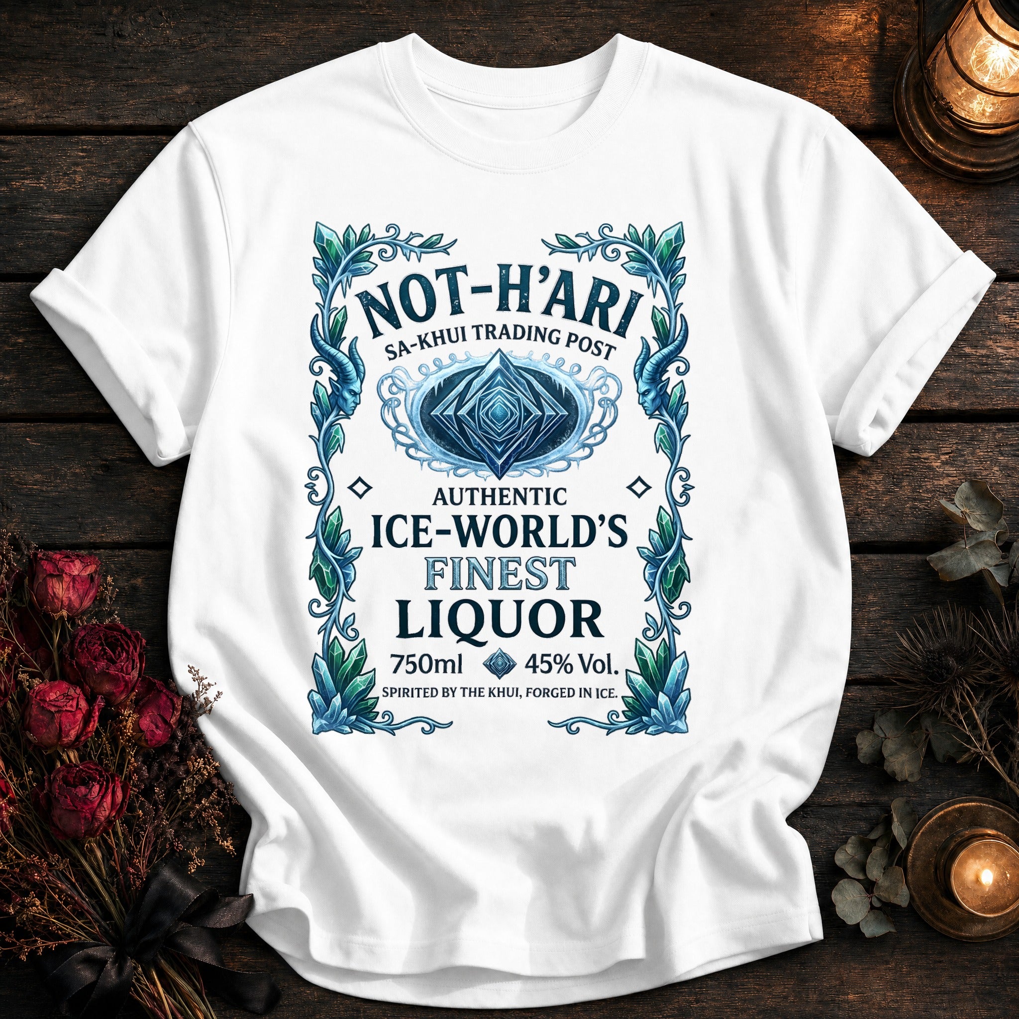 Not Hari Liquor Label - White