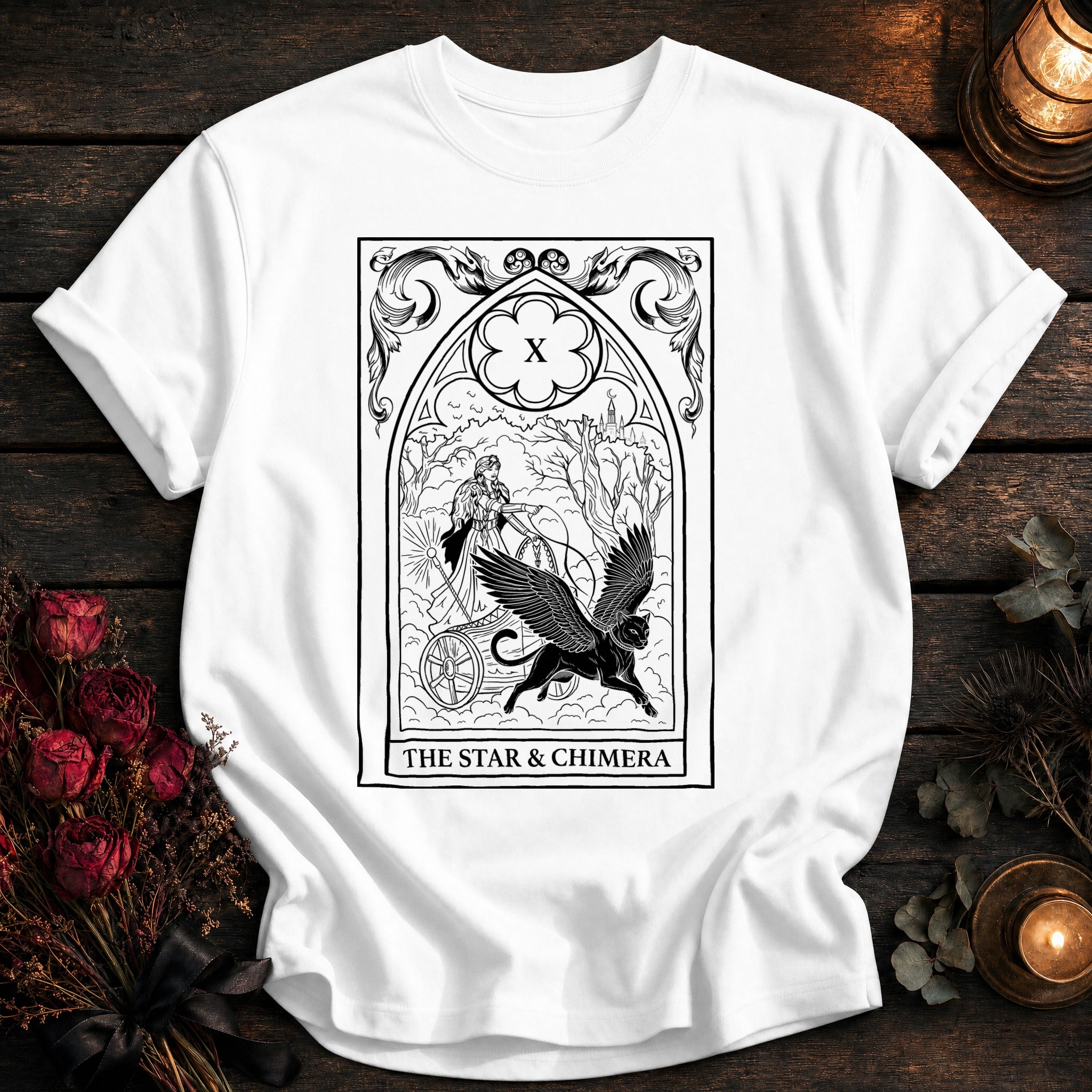 Star And Chimera Tarot Black - White