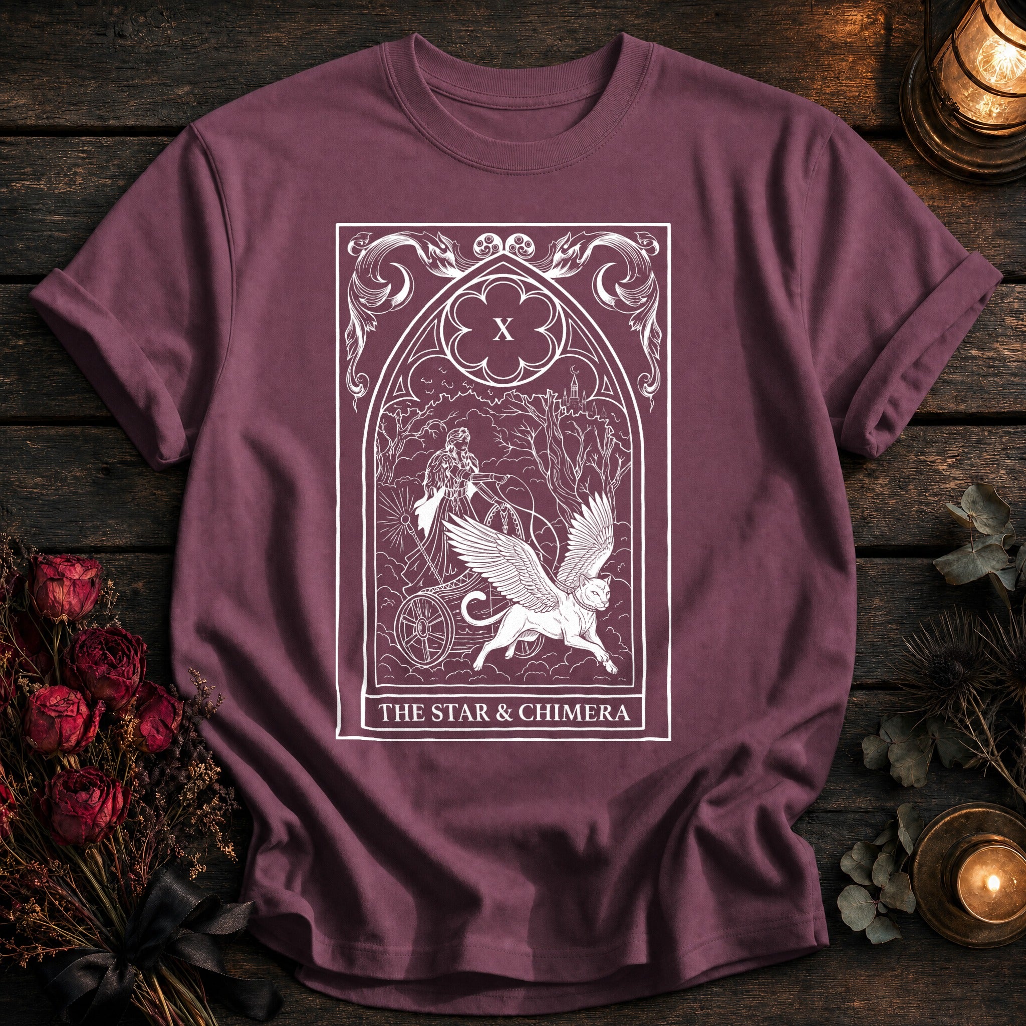 Star And Chimera Tarot White - Berry