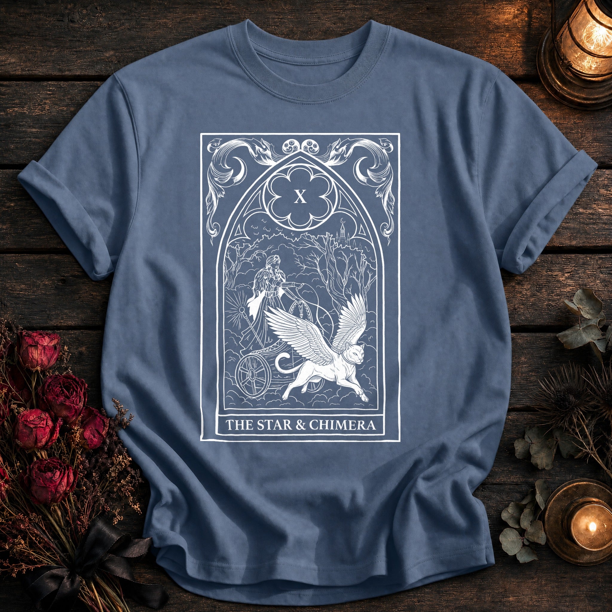 Star And Chimera Tarot White - Blue Jean