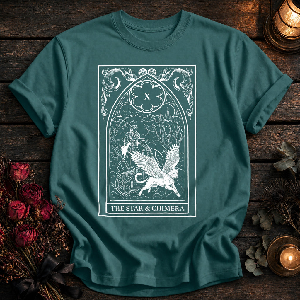 Star And Chimera Tarot White - Seafoam