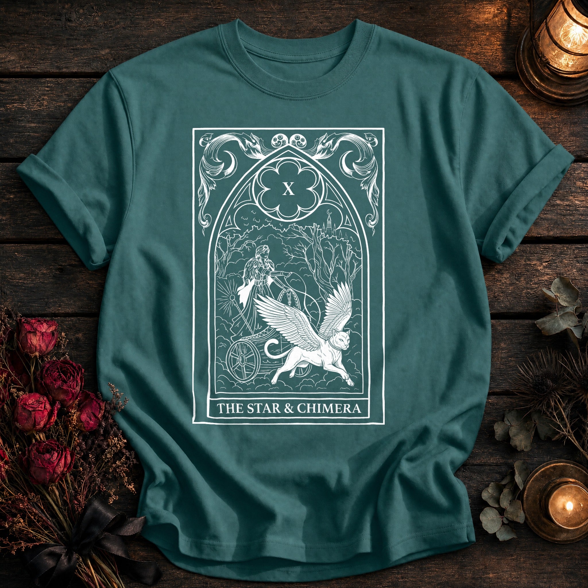Star And Chimera Tarot White - Seafoam