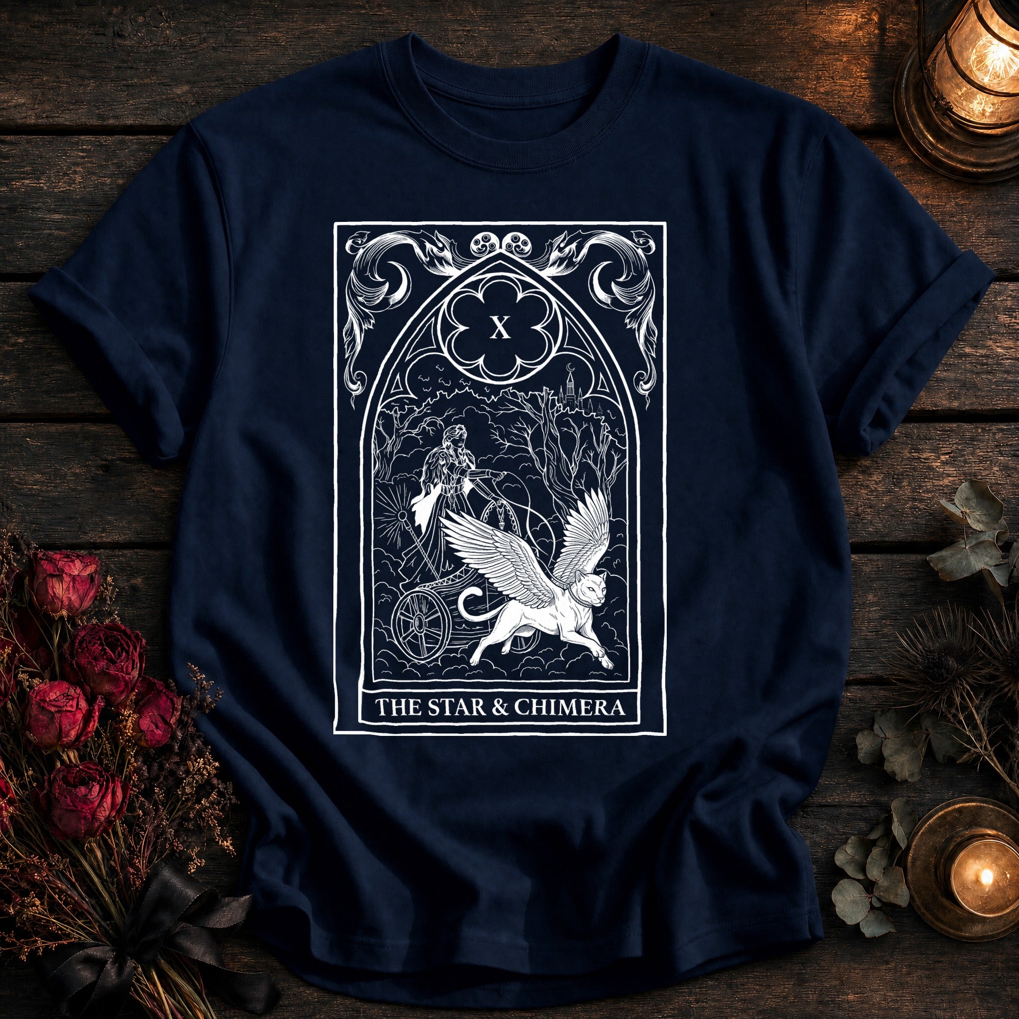 Star And Chimera Tarot White - True Navy