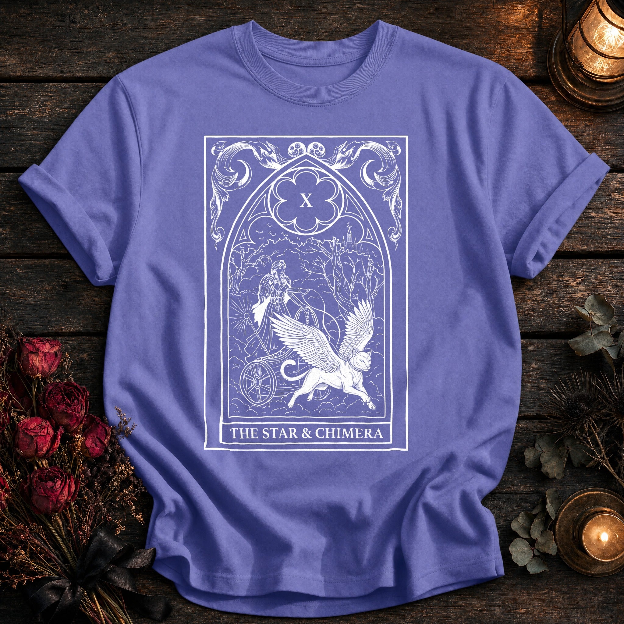 Star And Chimera Tarot White - Violet