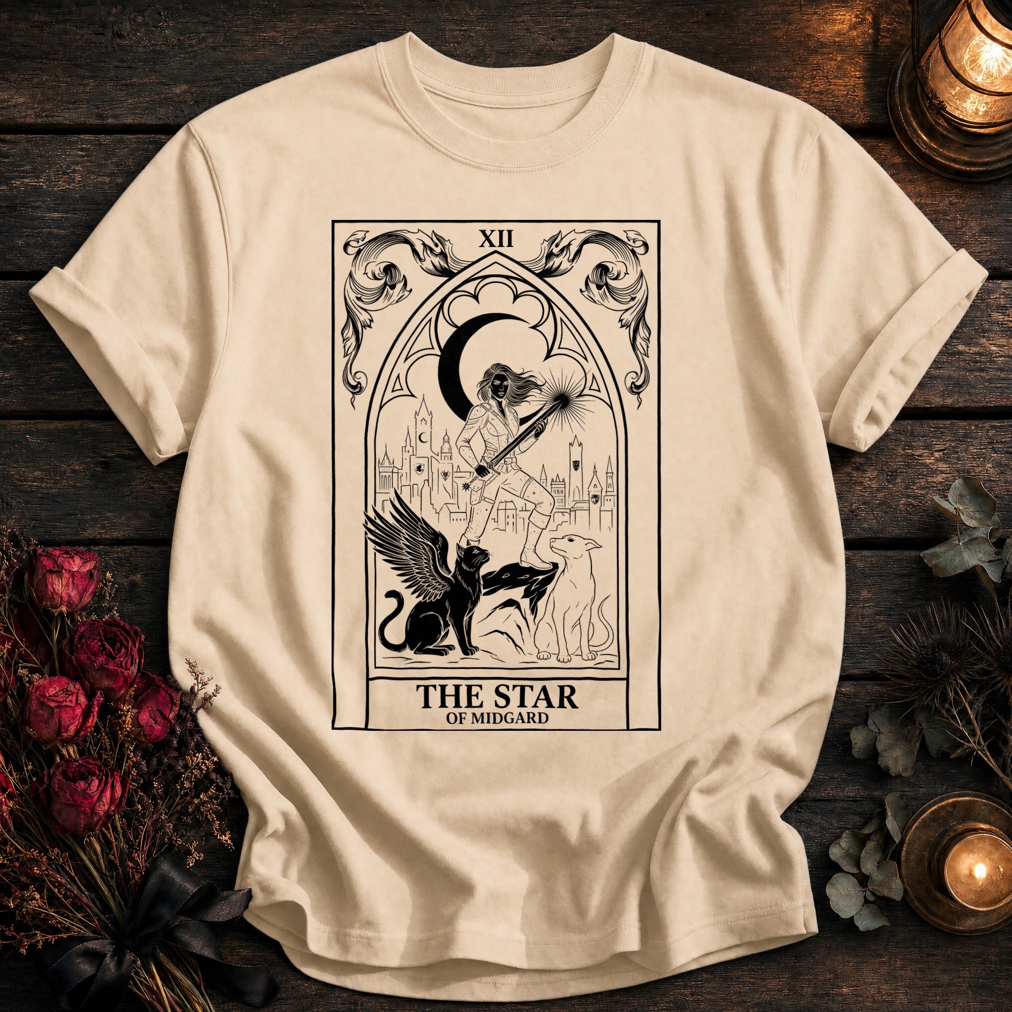Star Of Midgard Tarot Black - Ivory