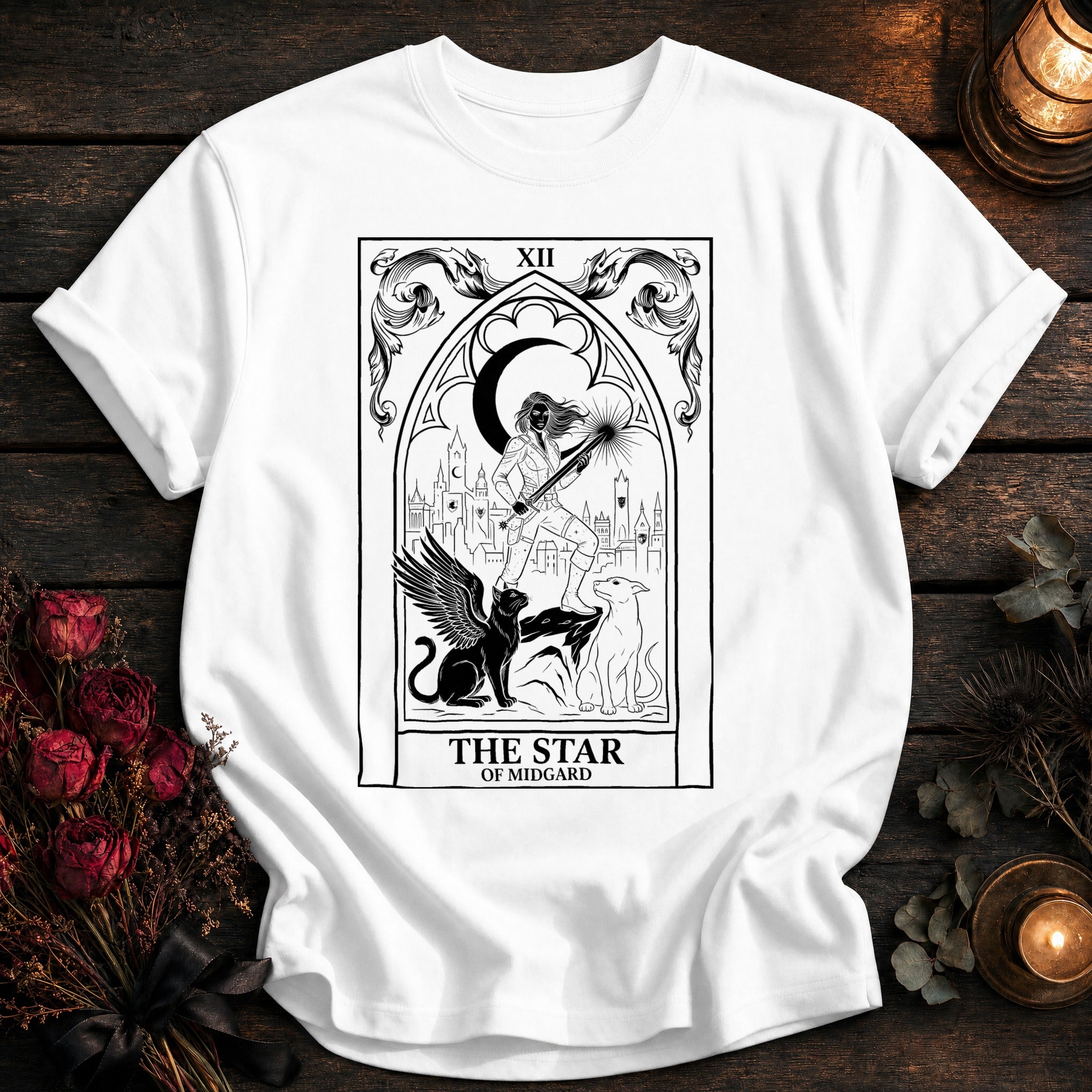 Star Of Midgard Tarot Black - White