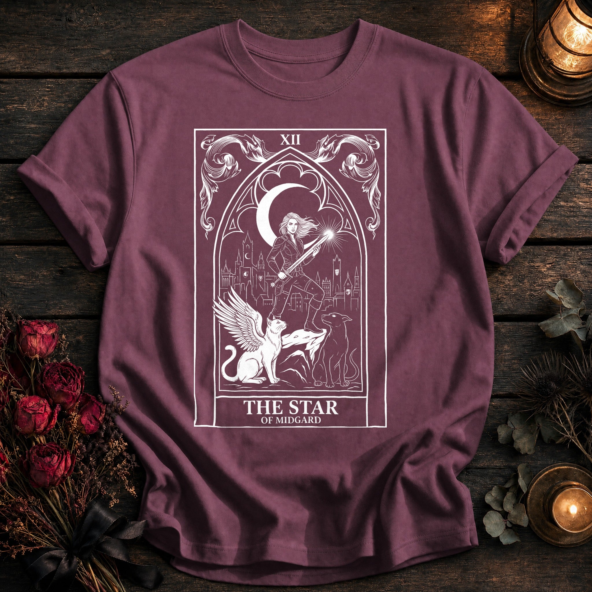 Star Of Midgard Tarot White - Berry
