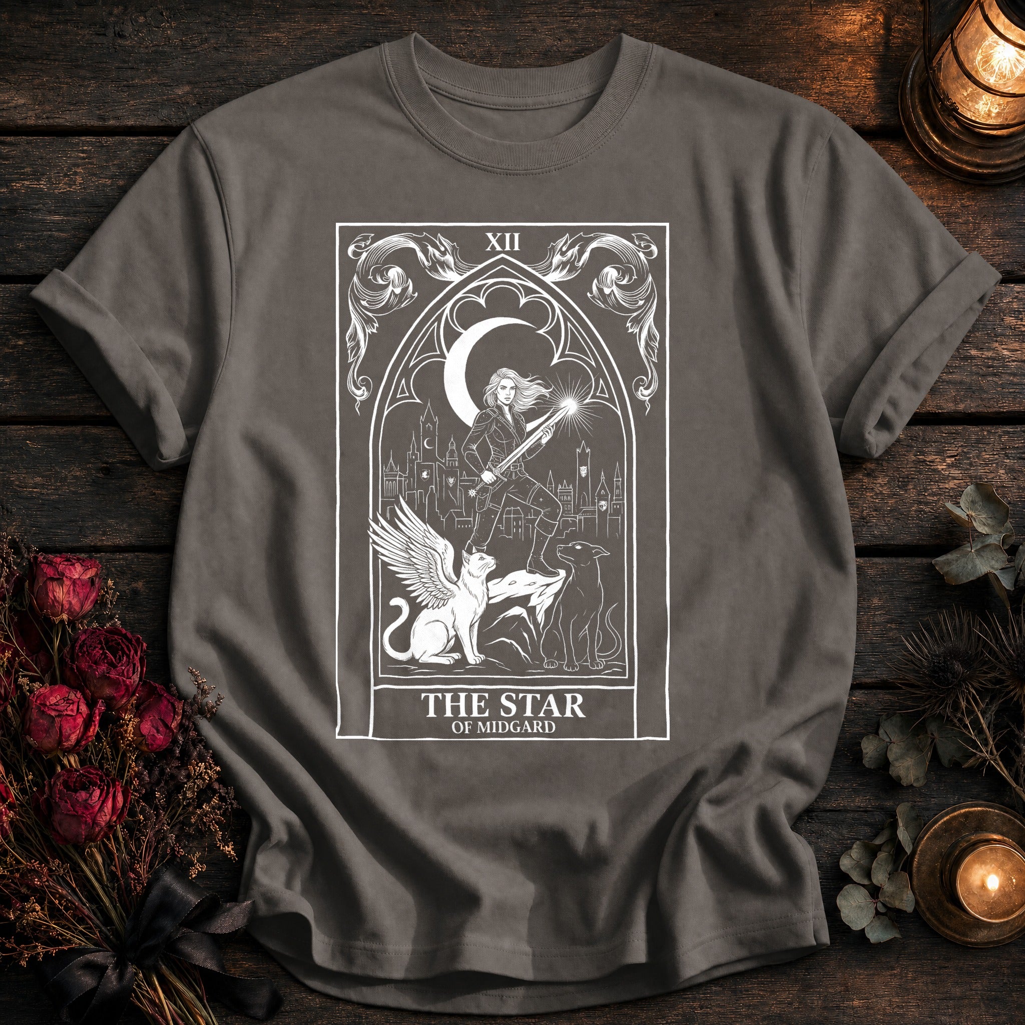 Star Of Midgard Tarot White - Grey