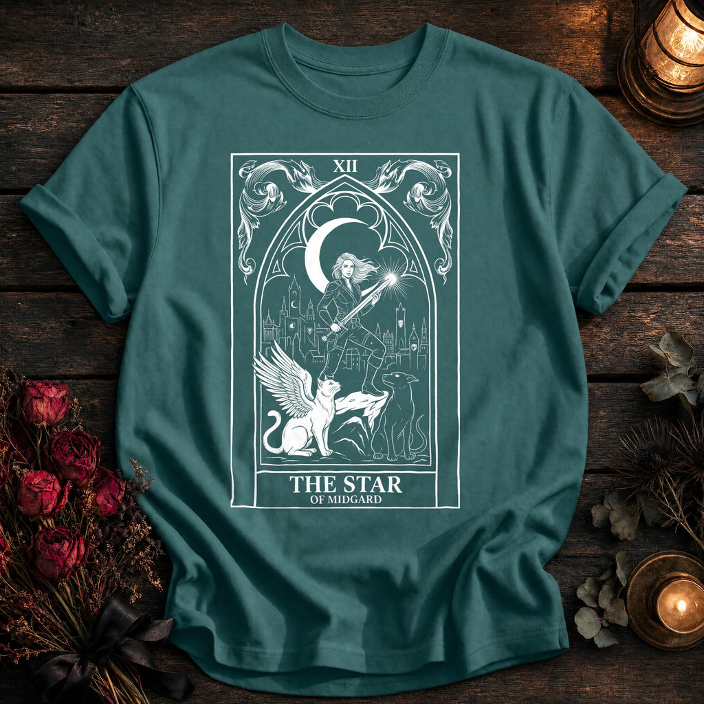 Star Of Midgard Tarot White - Seafoam