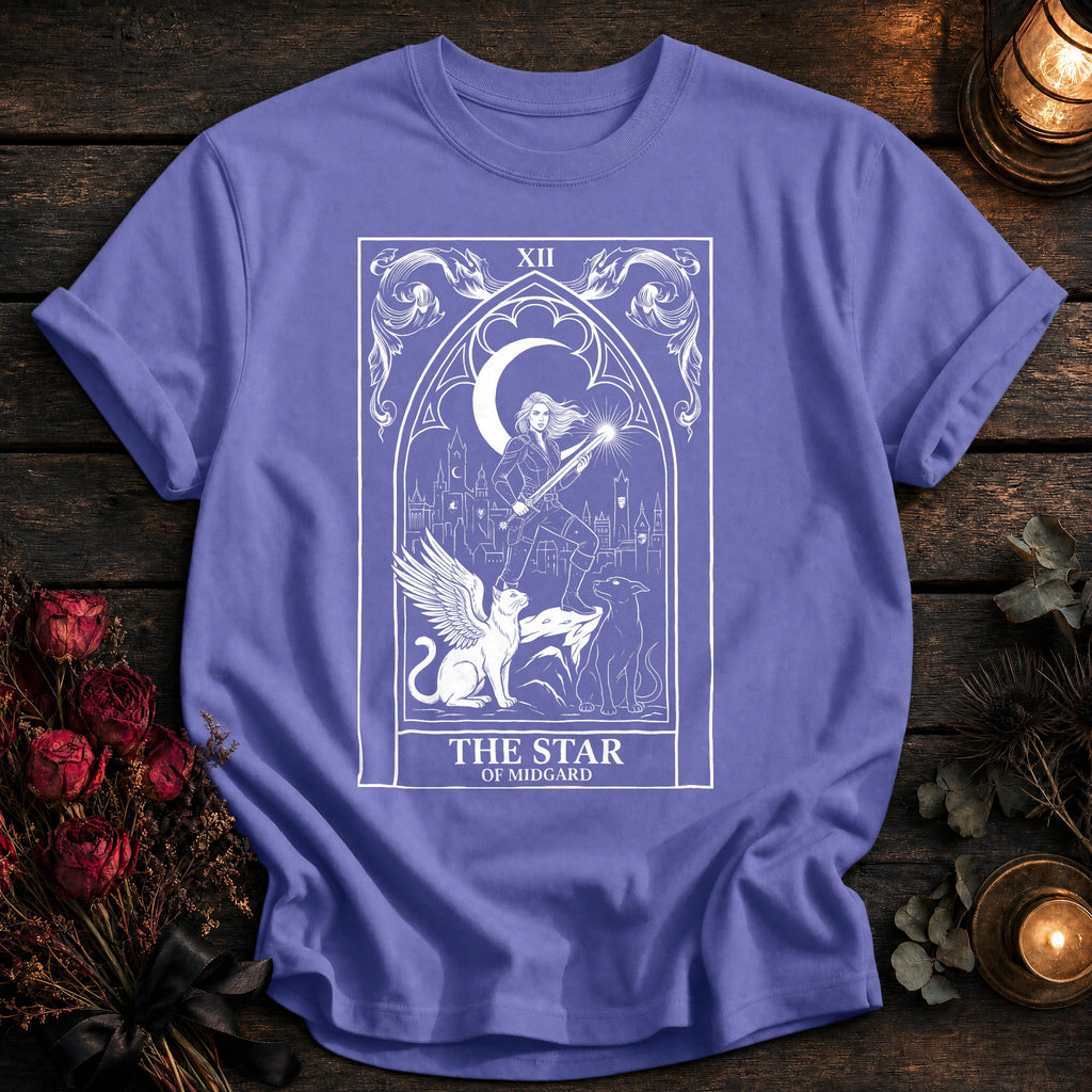 Star Of Midgard Tarot White - Violet