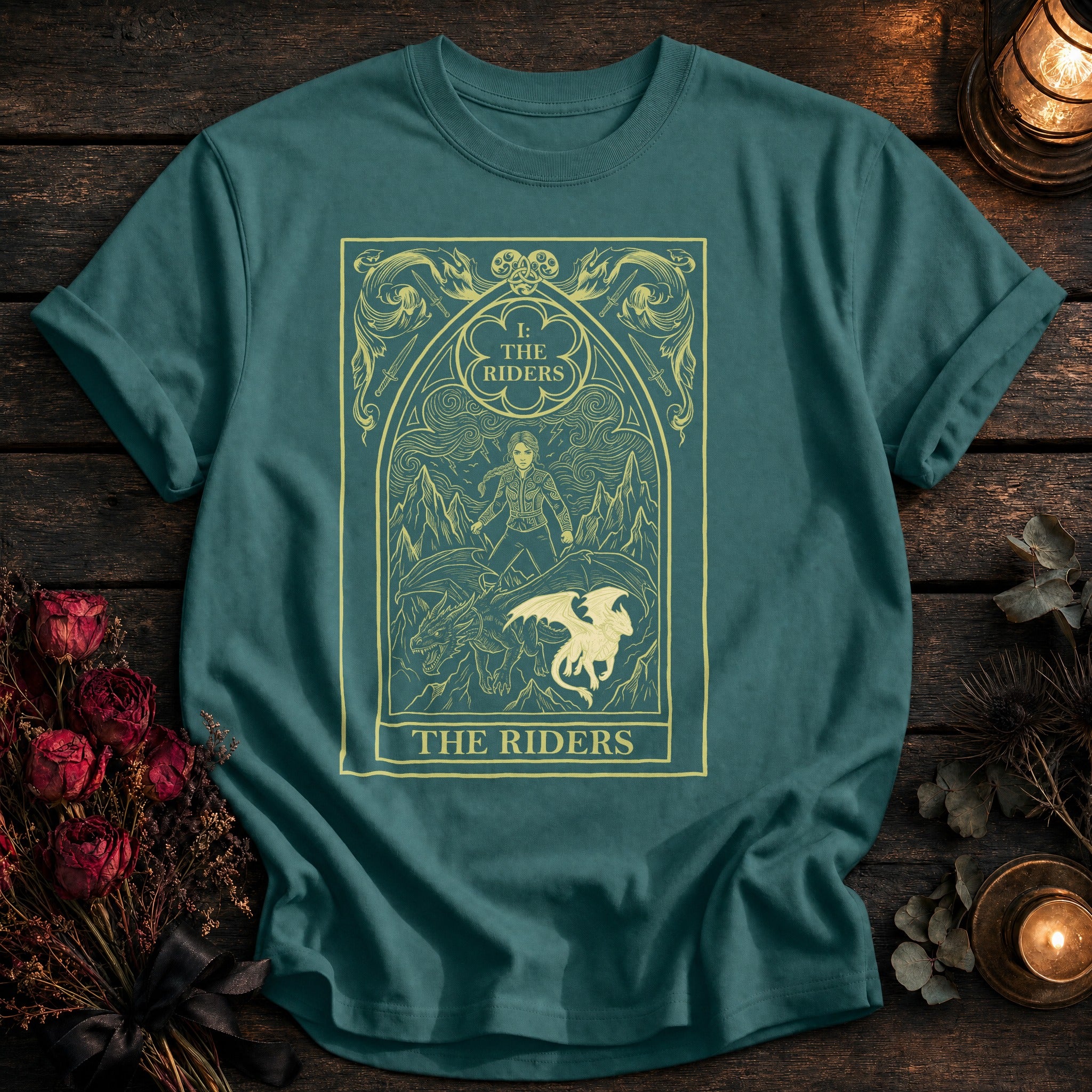 The Riders Tarot Yellow - Seafoam