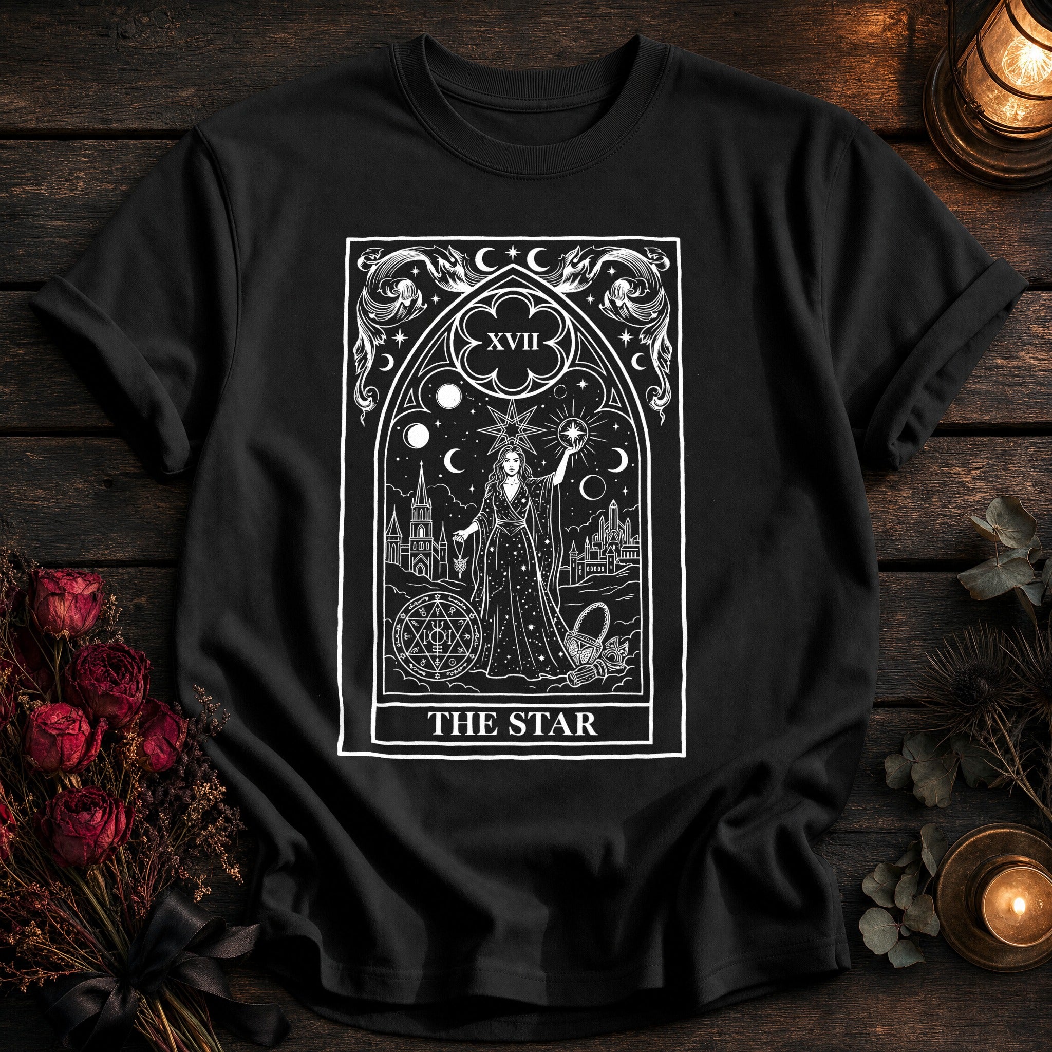 The Star Tarot White - Black