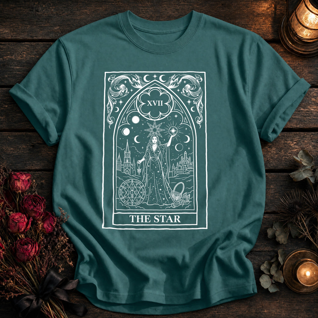 The Star Tarot White - Seafoam