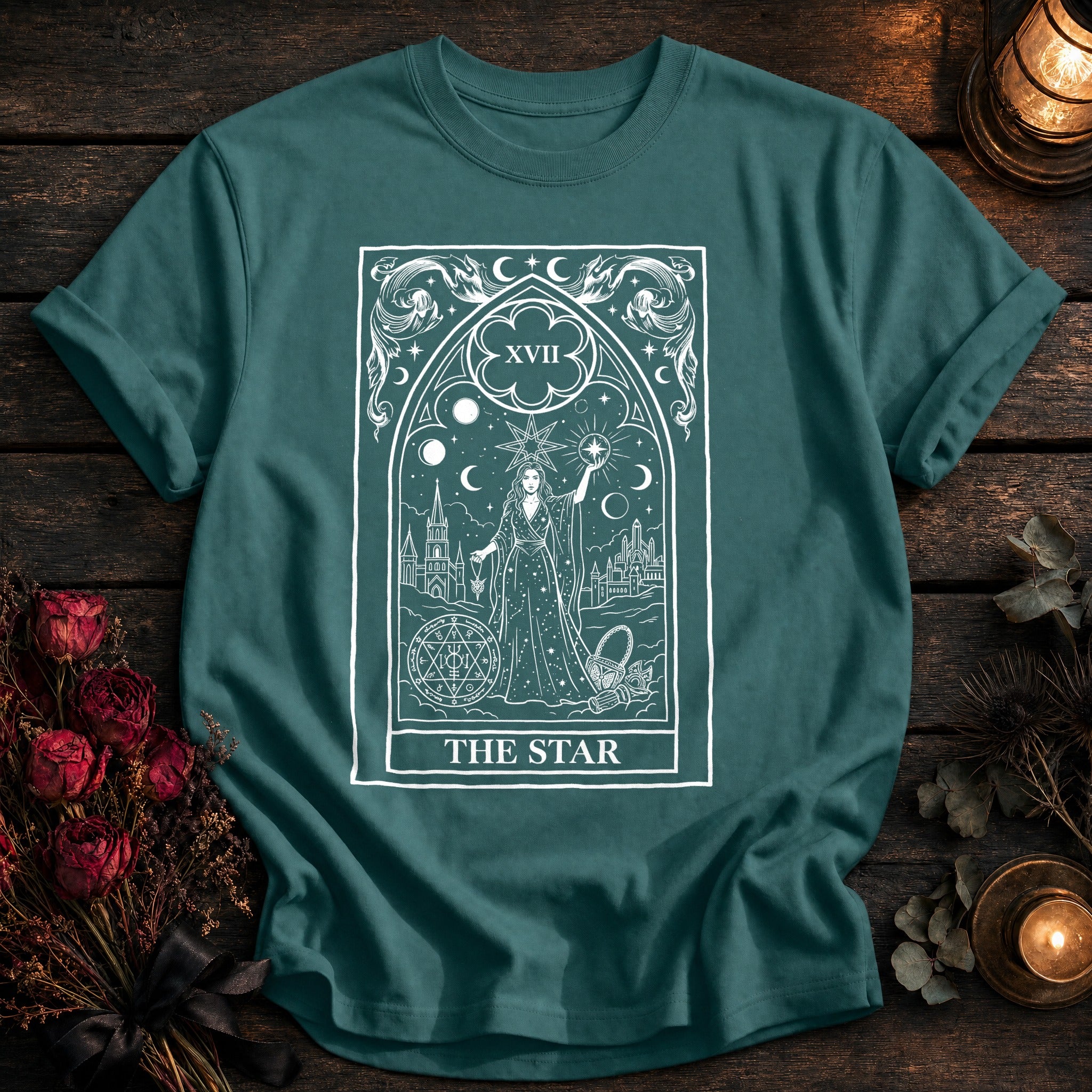 The Star Tarot White - Seafoam