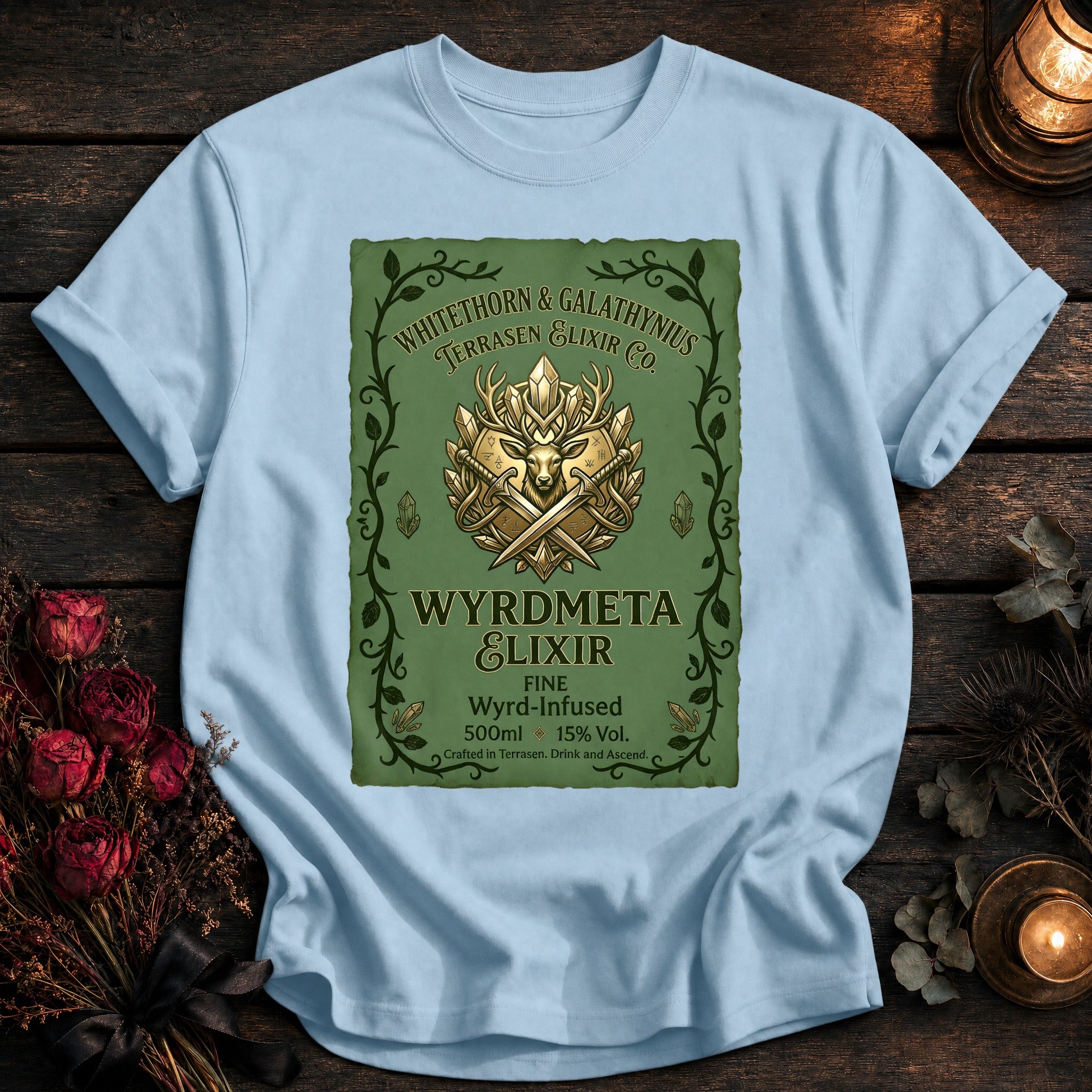 Wyrdmeta Elixir Label - Chambray