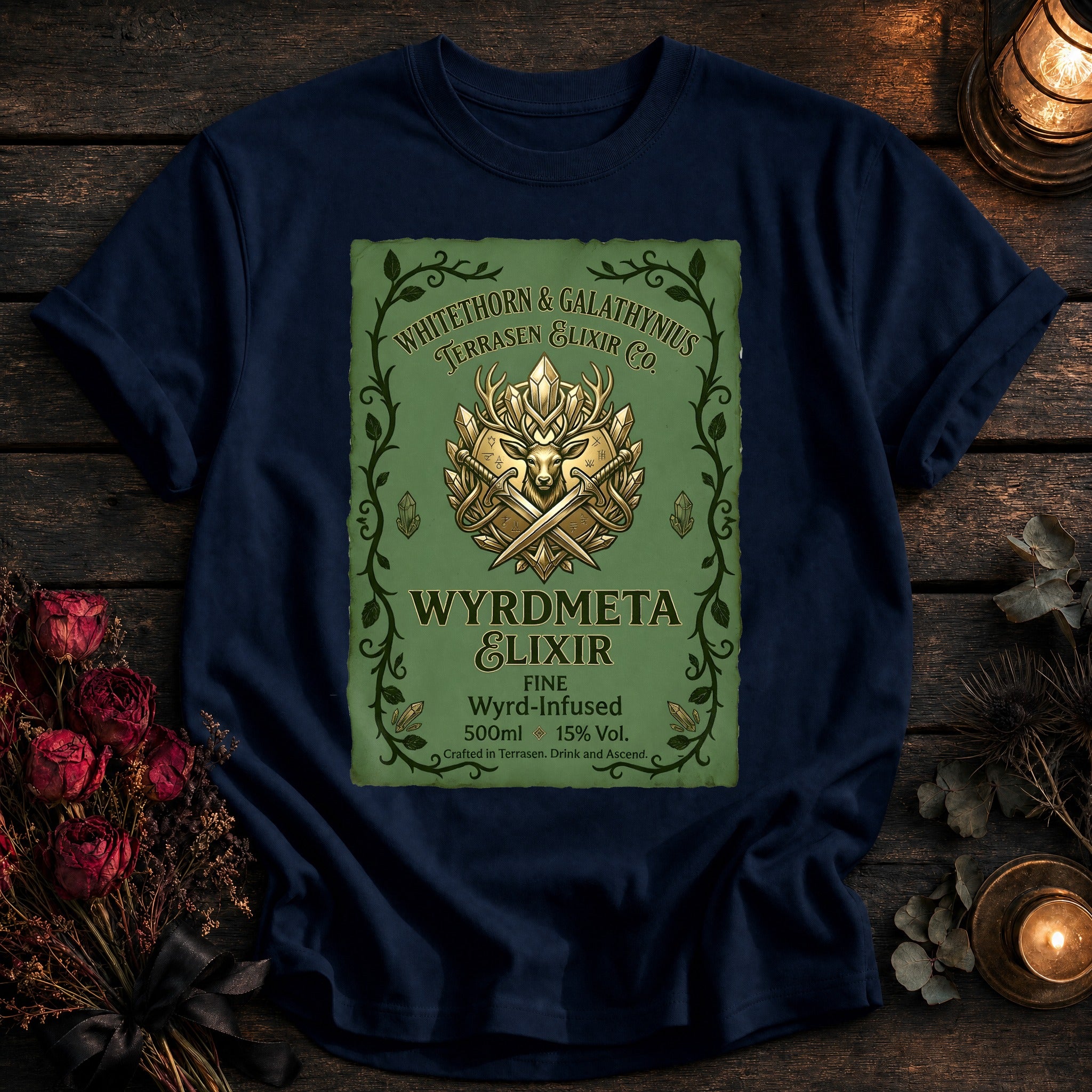 Wyrdmeta Elixir Label - True Navy
